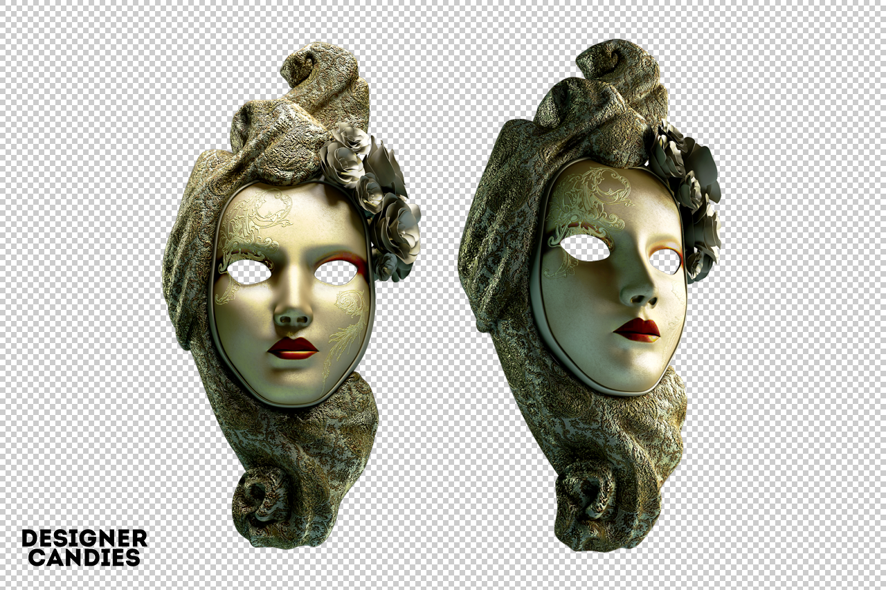 Free 3D Venetian Mask Render