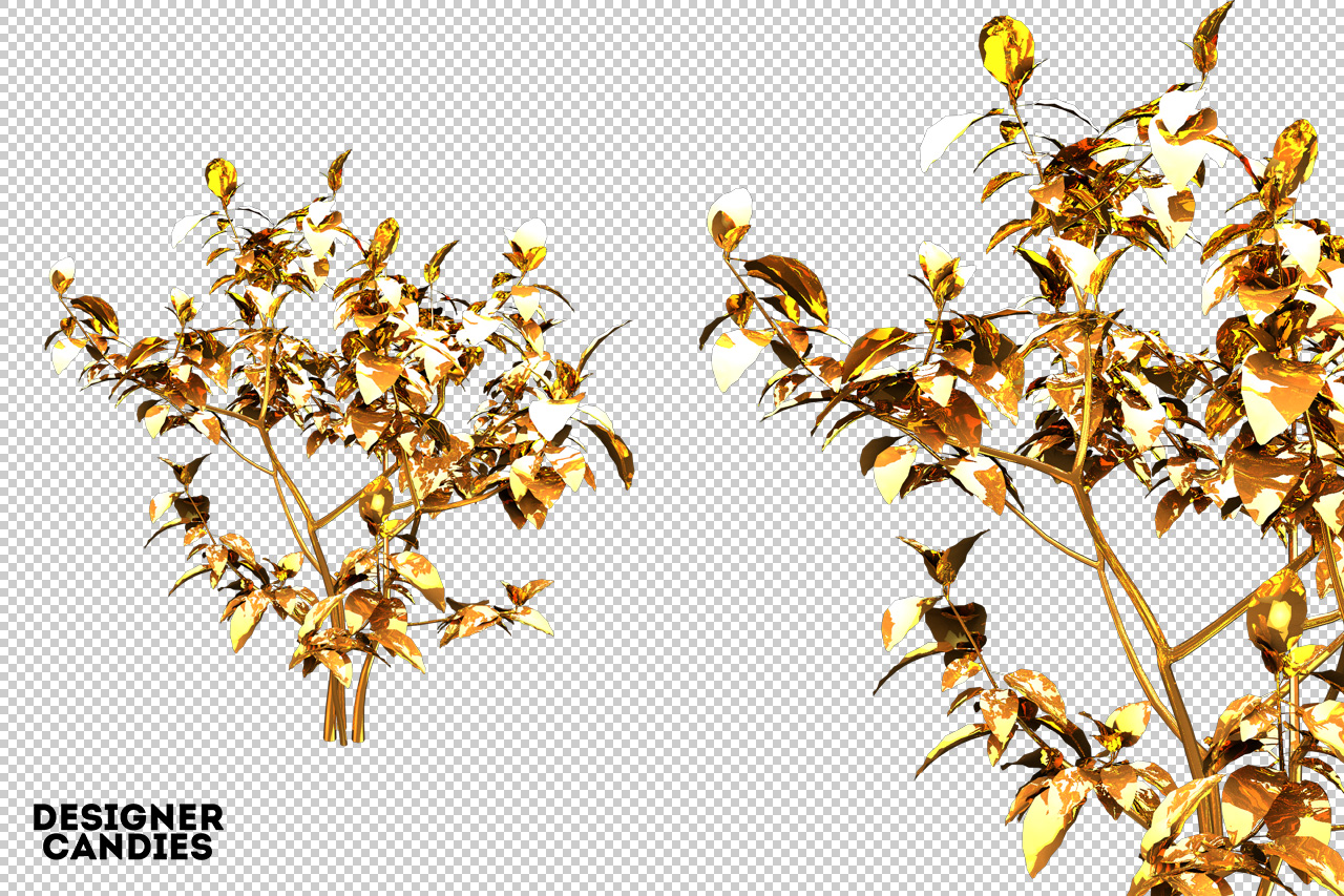 Free Gold Leaf / Foliage Renders