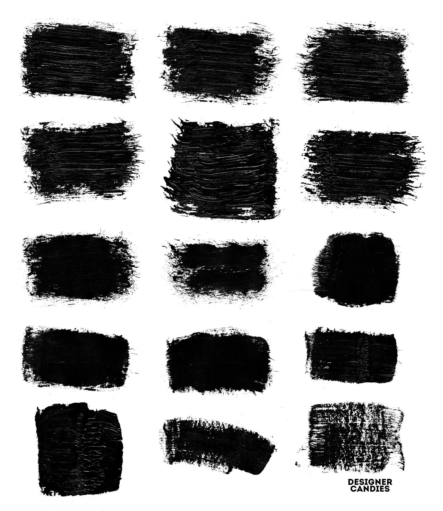 Thick Industrial Paint Stroke Brushes for Photoshop