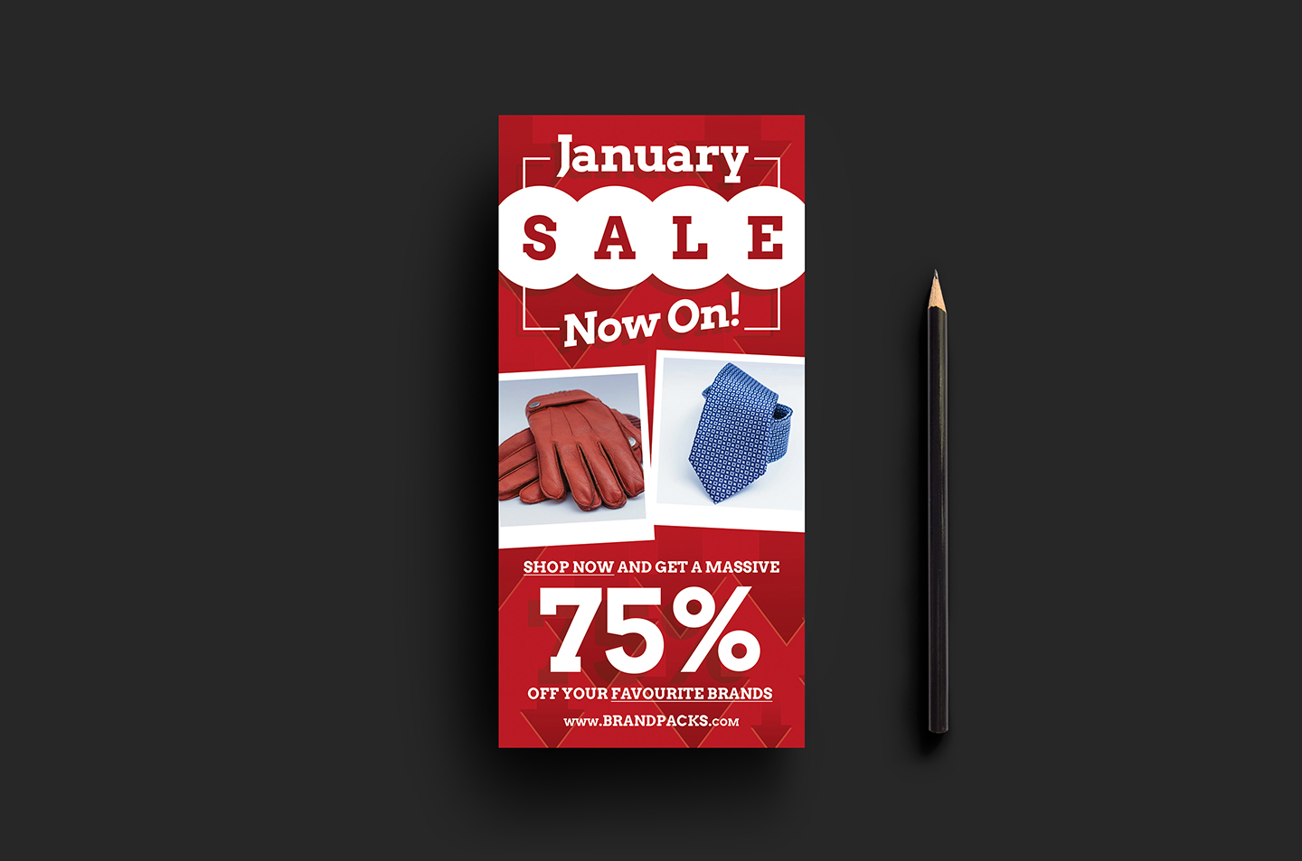 Free January Sale DL Card Template