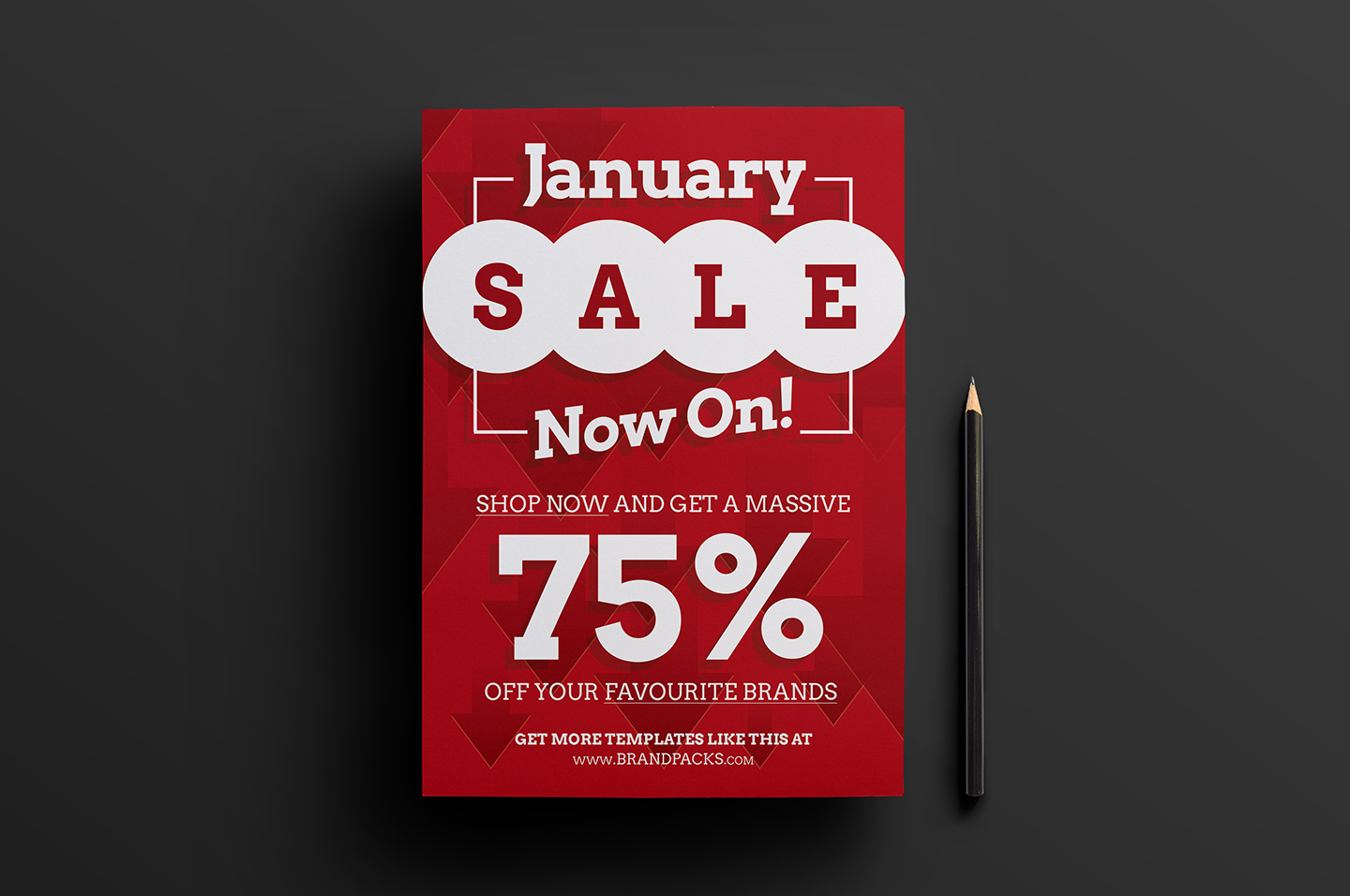 Free January Sale Poster Template