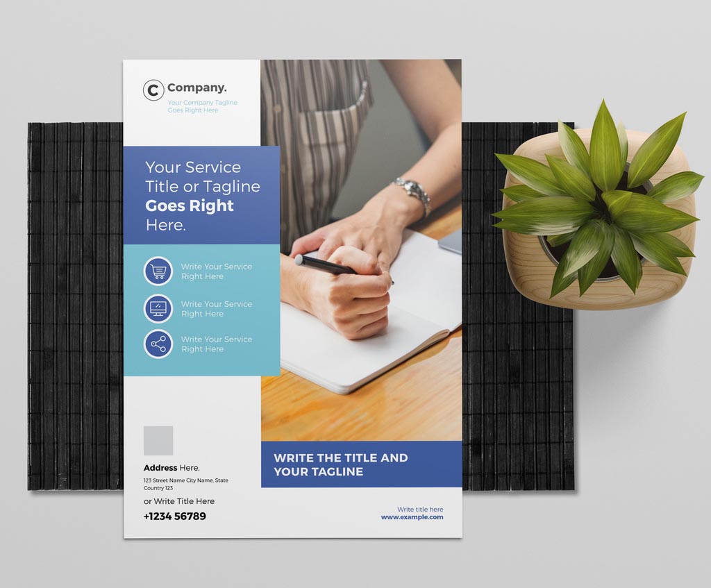 Modern Corporate Flyer Template for InDesign