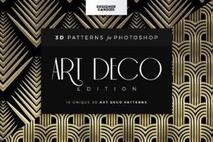 3D Art Deco Patterns for Photoshop