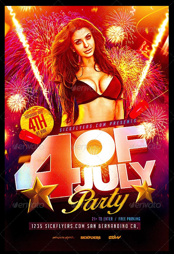 Fourth of July Flyer Template
