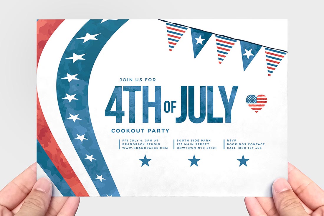 July 4th Flyer Template