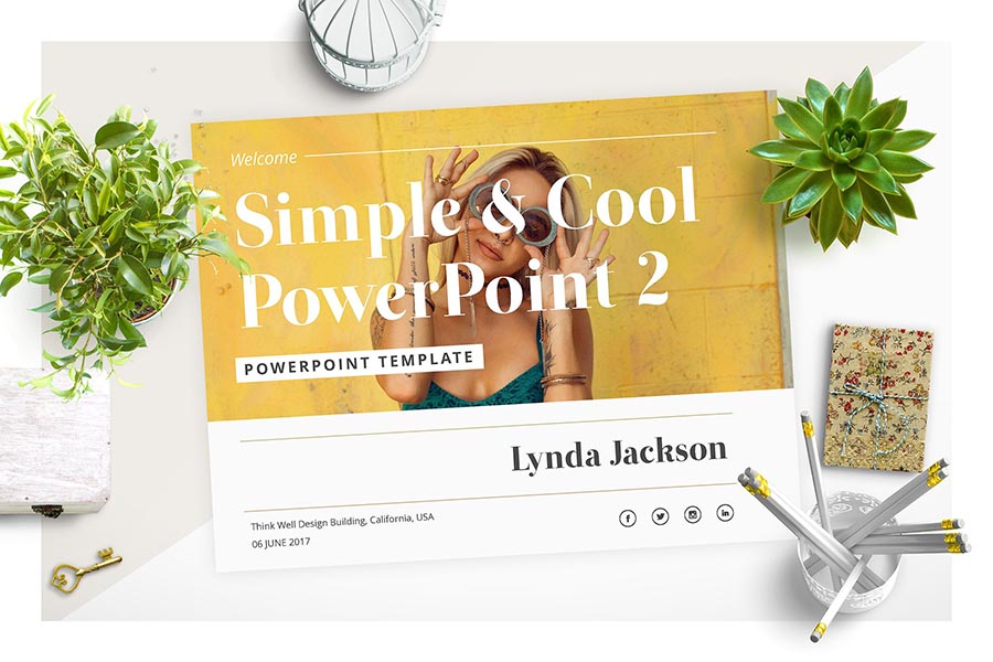 Simple & Cool PowerPoint Template Vol.2