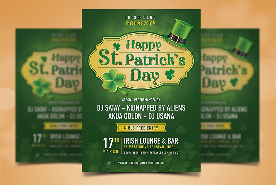 St. Patrick's Day Poster Template