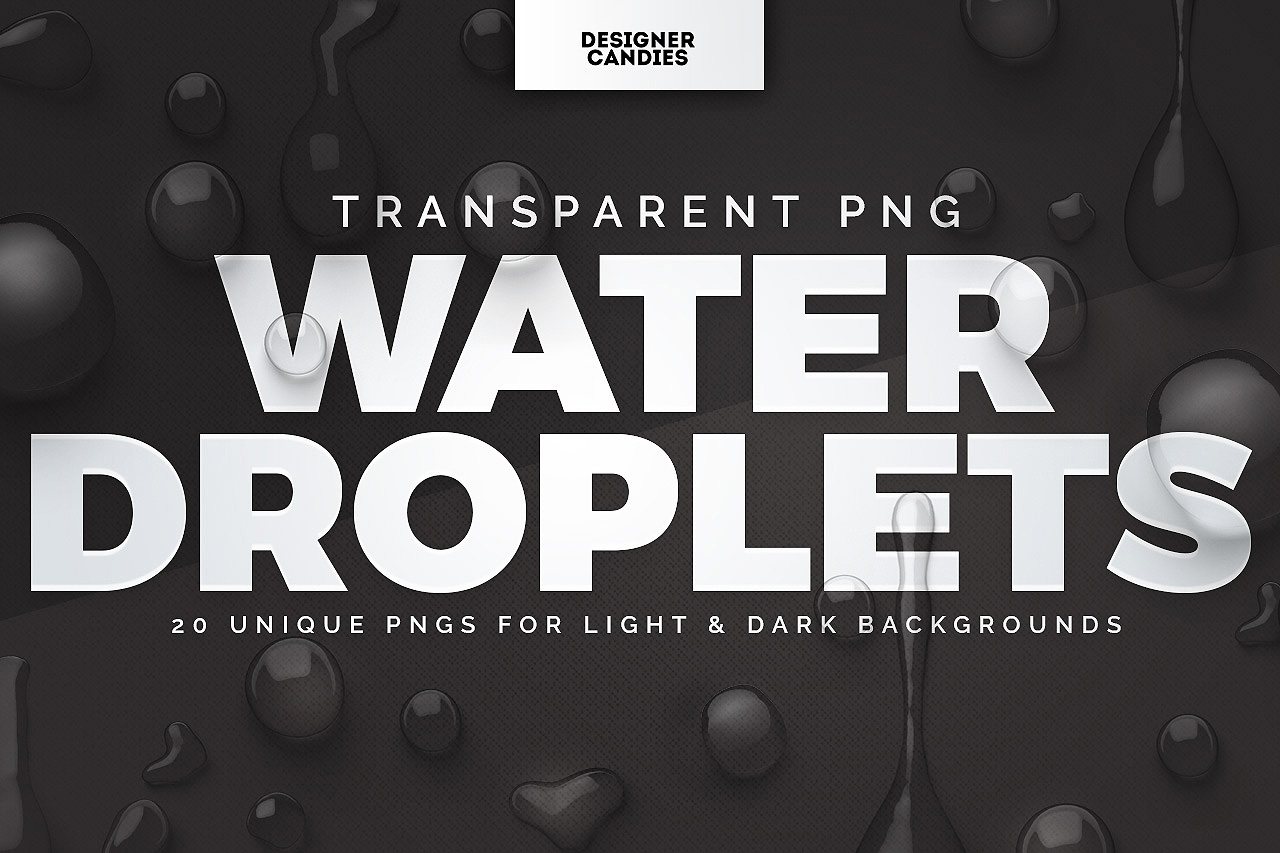 Transparent Water Droplet PNGs