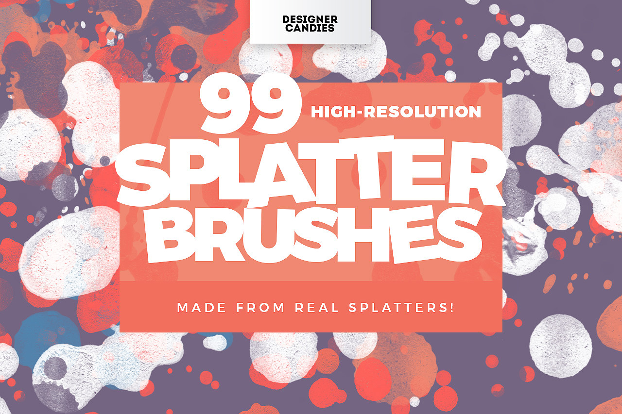 99 Splatter Brushes for Photoshop