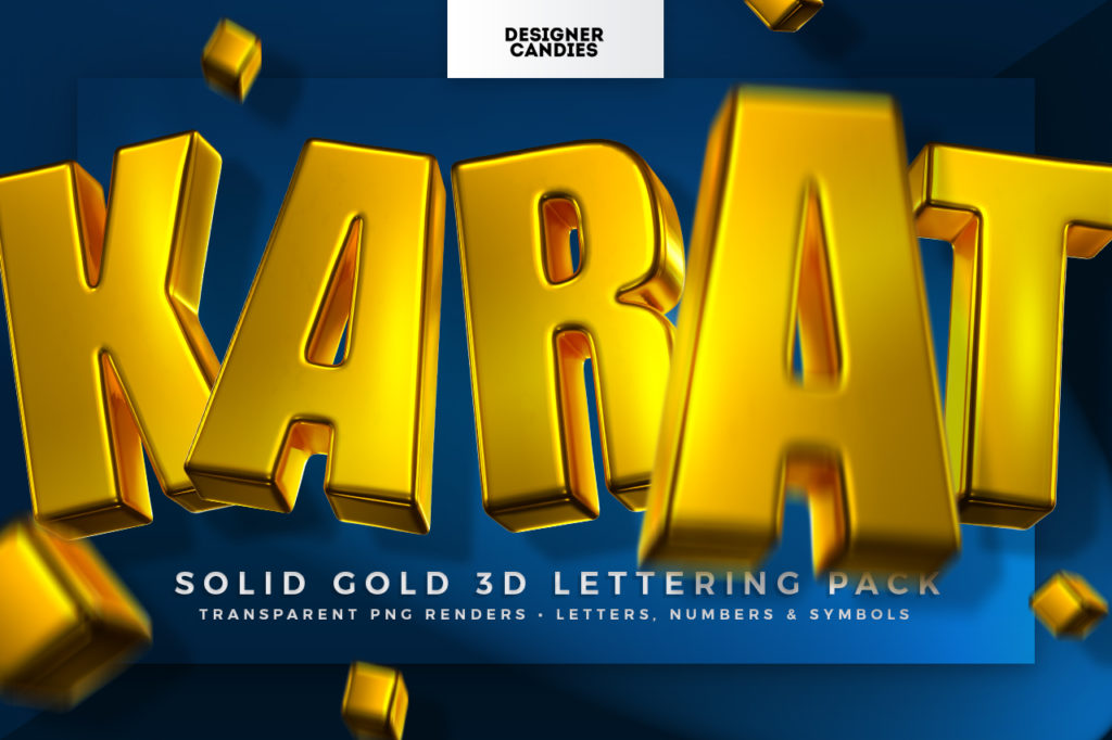 KARAT - Sold Gold 3D Lettering Kit