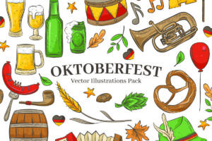 Oktoberfest Vector Illustrations for Photoshop & Illustrator