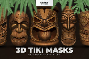 3D Tiki Masks
