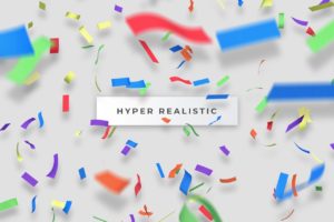 Realistic Paper Confetti Overlay