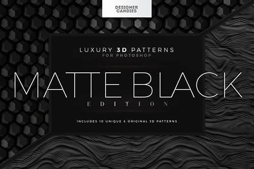 3D Patterns: Matte Black Edition