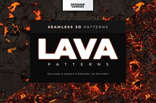 Lava Patterns for Photoshop