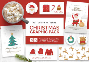 Christmas Vector Graphics Pack for Photoshop & Illustrator