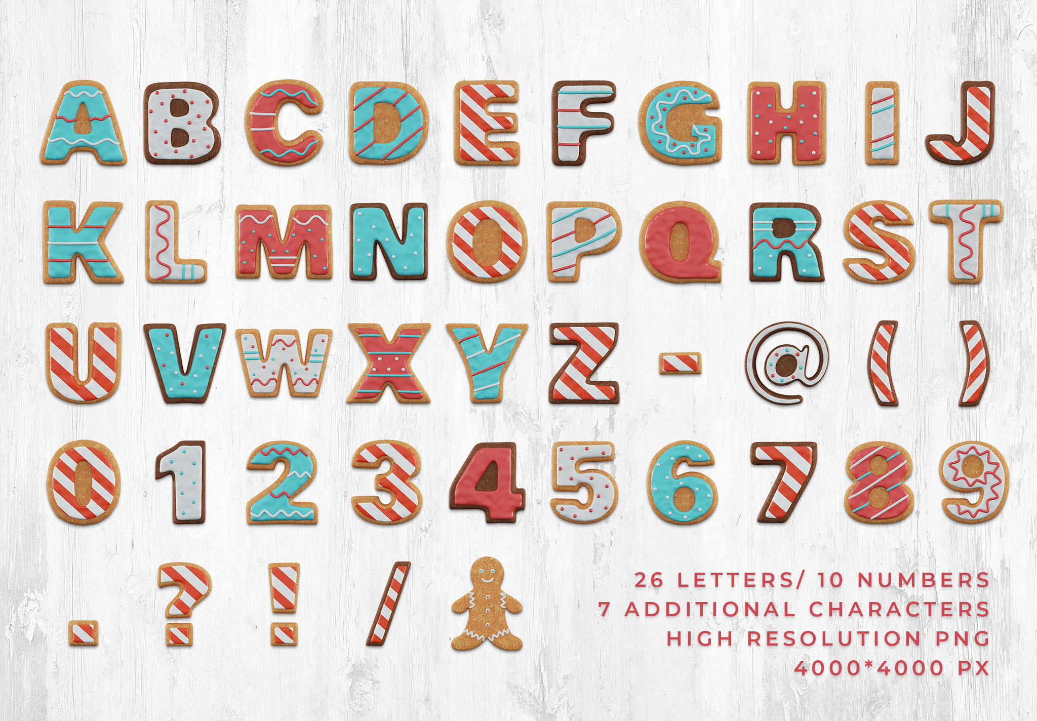 Christmas Cookie 3D Text Pack