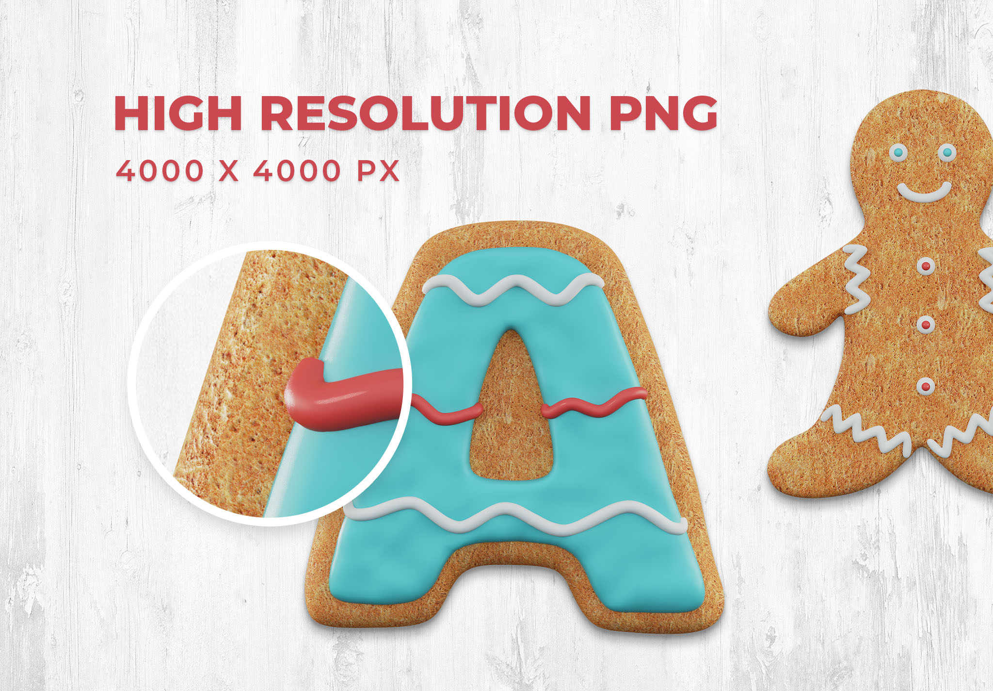 Christmas Cookie 3D Text Pack