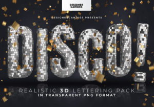 Disco Ball 3D Lettering Pack