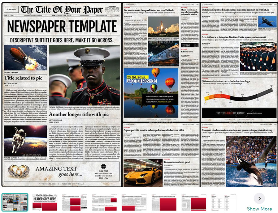 Old Style Newspaper Template