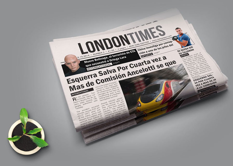 Professional Newspaper Template in InDesign