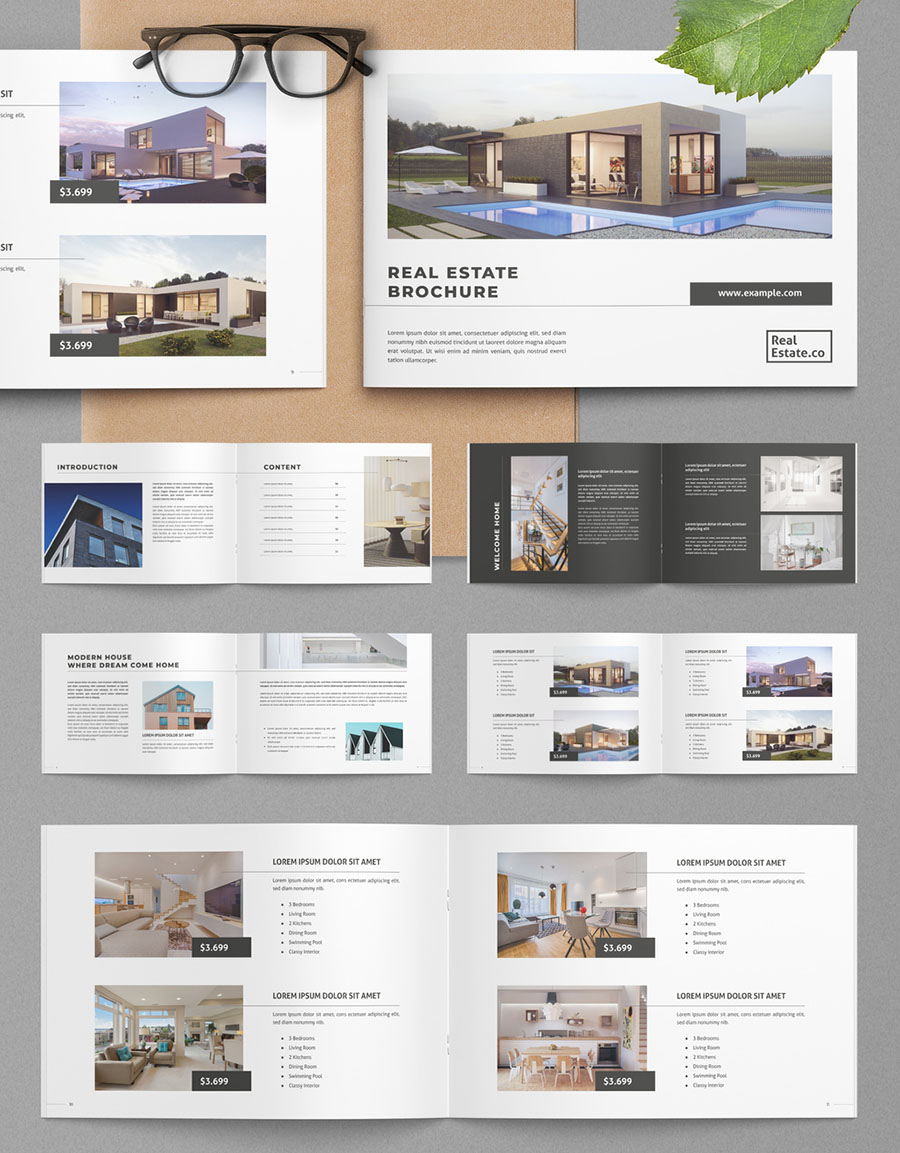 Landscape Real Estate Brochure Layout