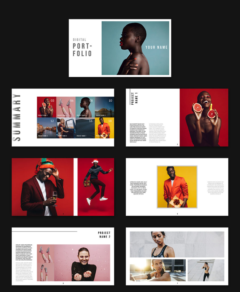 45  InDesign Portfolio Templates for Lookbooks Albums 2024