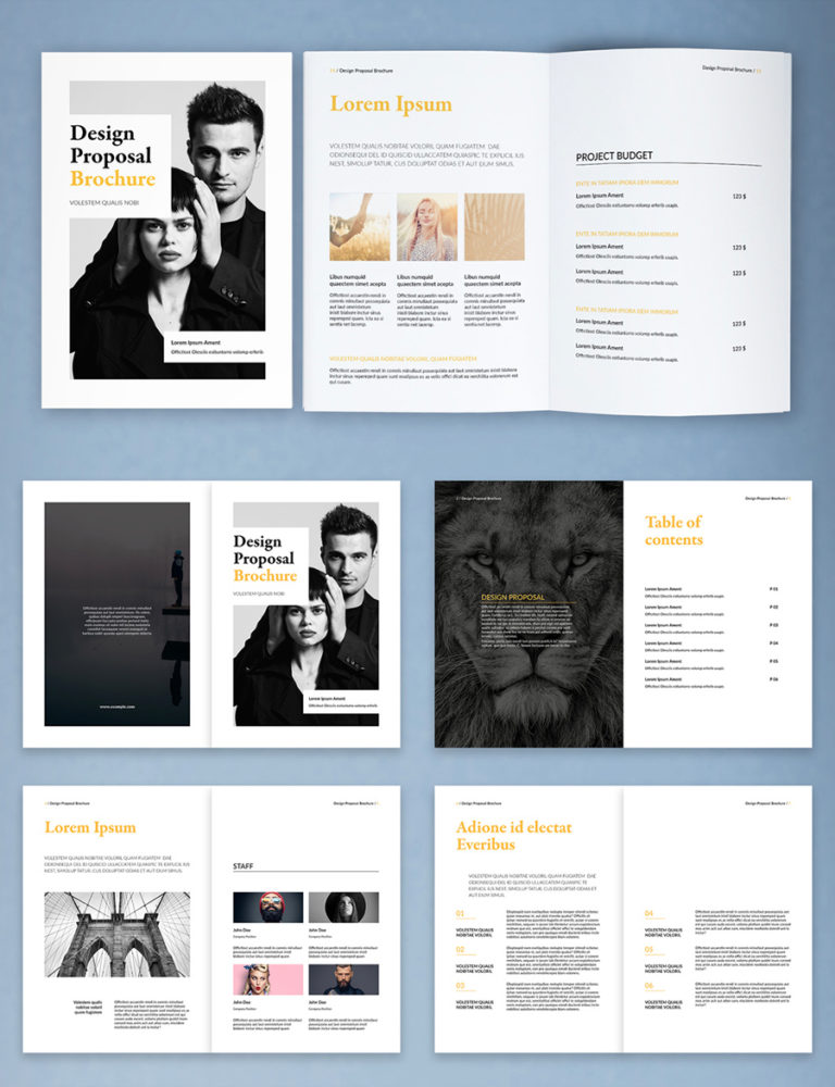 proposal book template free indesign