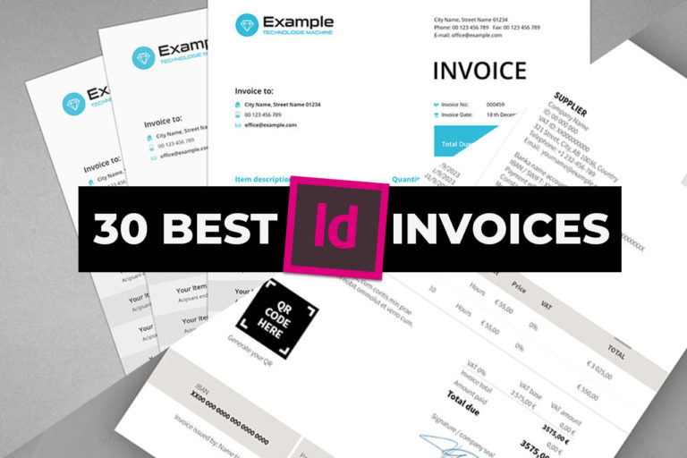 30  Best Invoice Templates for Adobe InDesign DesignerCandies