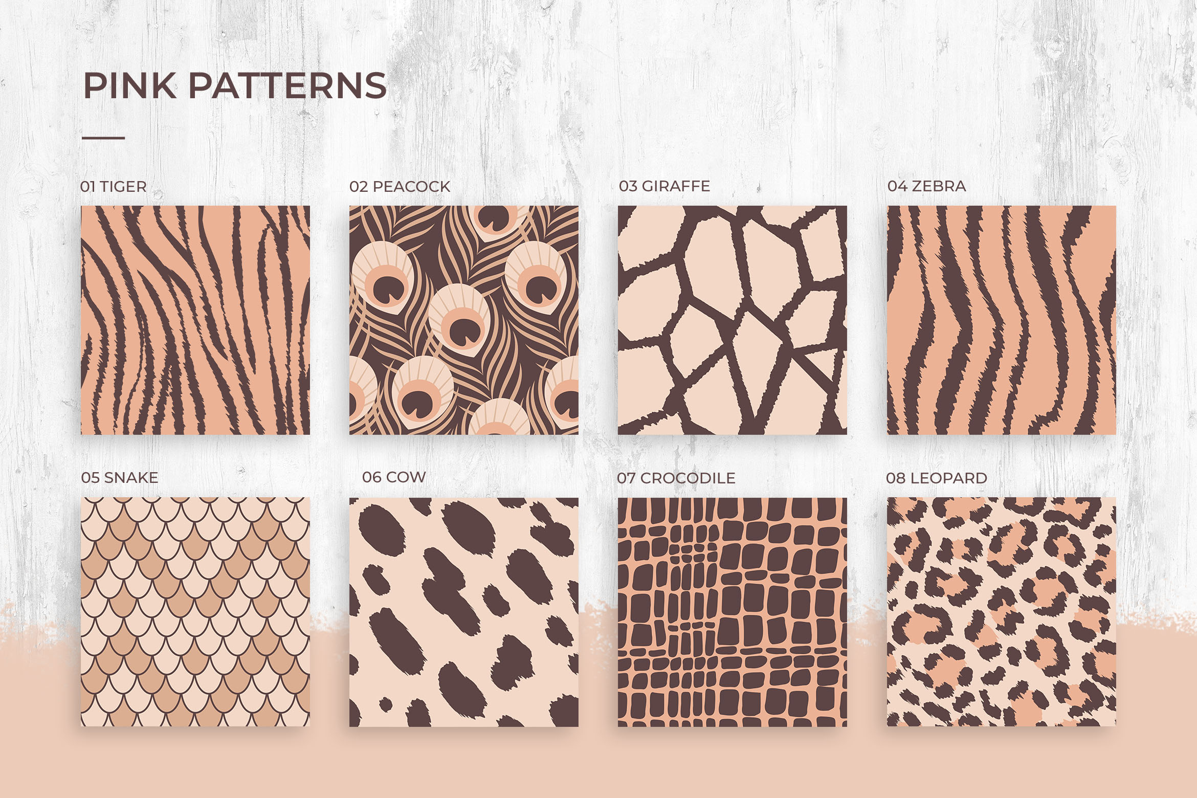 Vector Animal Print Patterns for Photoshop & Illustrator