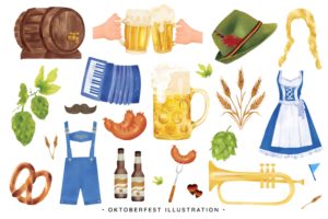Oktoberfest Clipart / PNG Illustrations