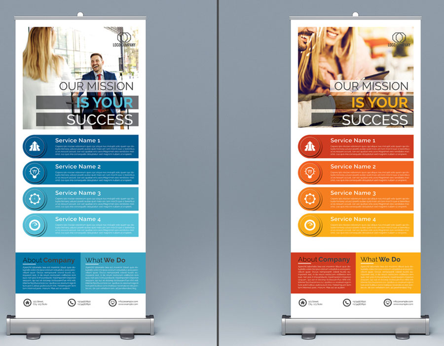 Rollup Banner Layout