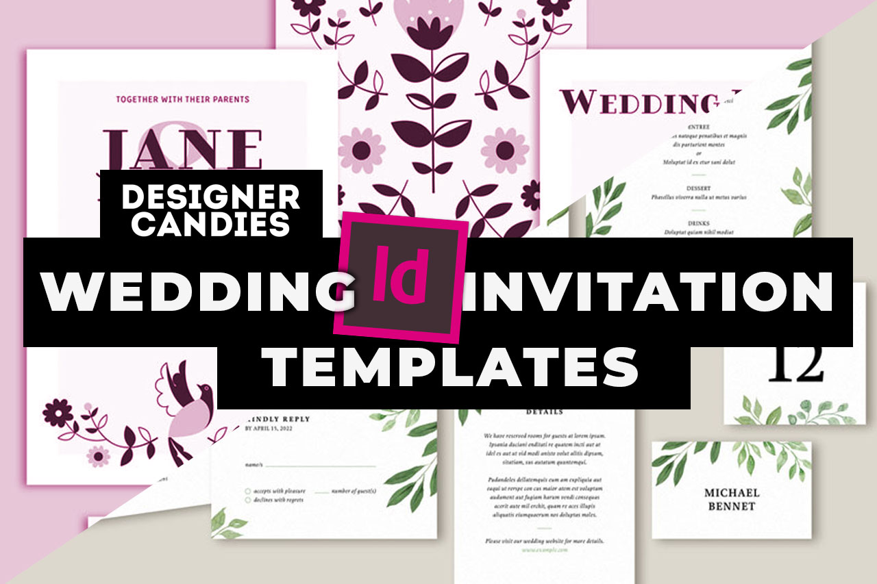 Top InDesign Wedding Invitation Templates