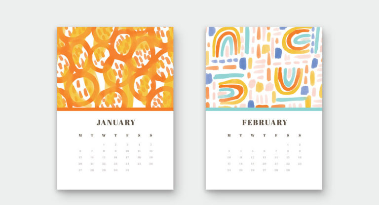 22 Best InDesign Calendar Templates - DesignerCandies