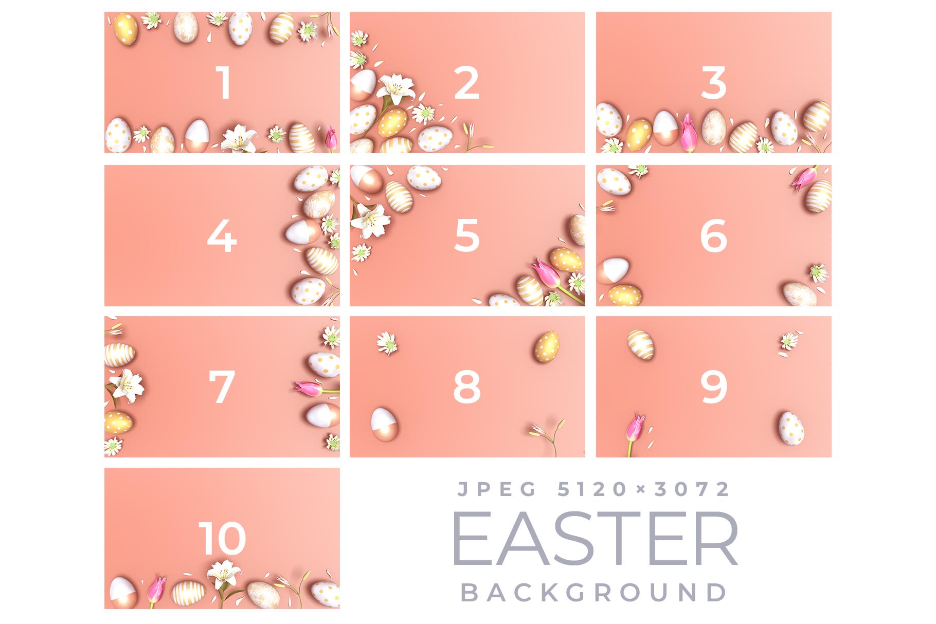 Easter Backgrounds Vol.1 (PSD)