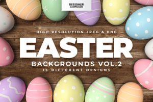 Easter Backgrounds Vol.2 [PSD, AI, Vector] - DesignerCandies