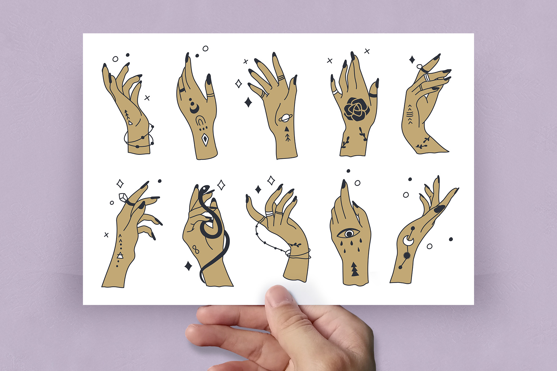 Spiritual Astrology Illustrations (AI, Vector Formats)