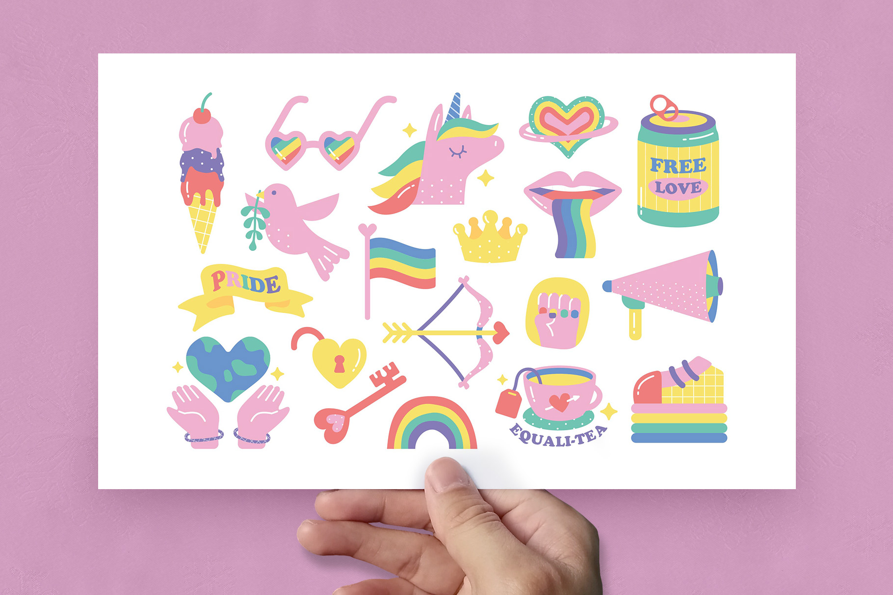 LGBT Pride Clipart Illustrations (AI, Vector Formats)