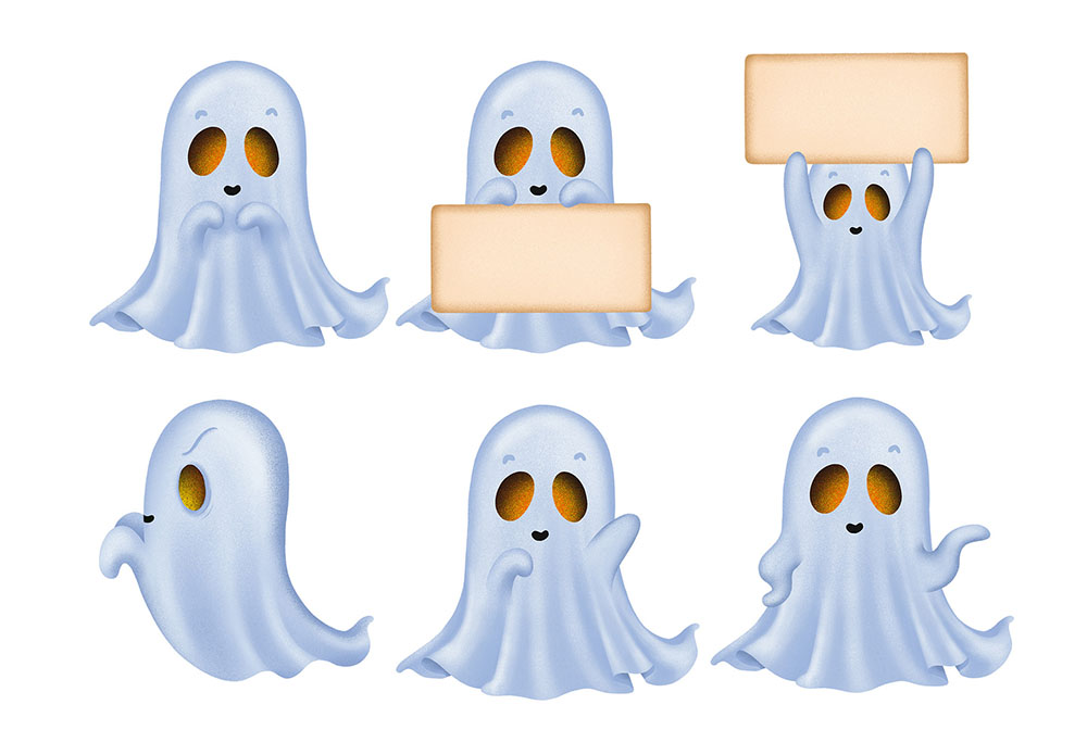 Halloween Ghosts PNG Clipart