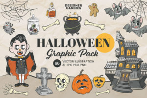 Halloween Graphics - Photoshop PSD, Illustrator Ai, Vector EPS, Transparent PNG