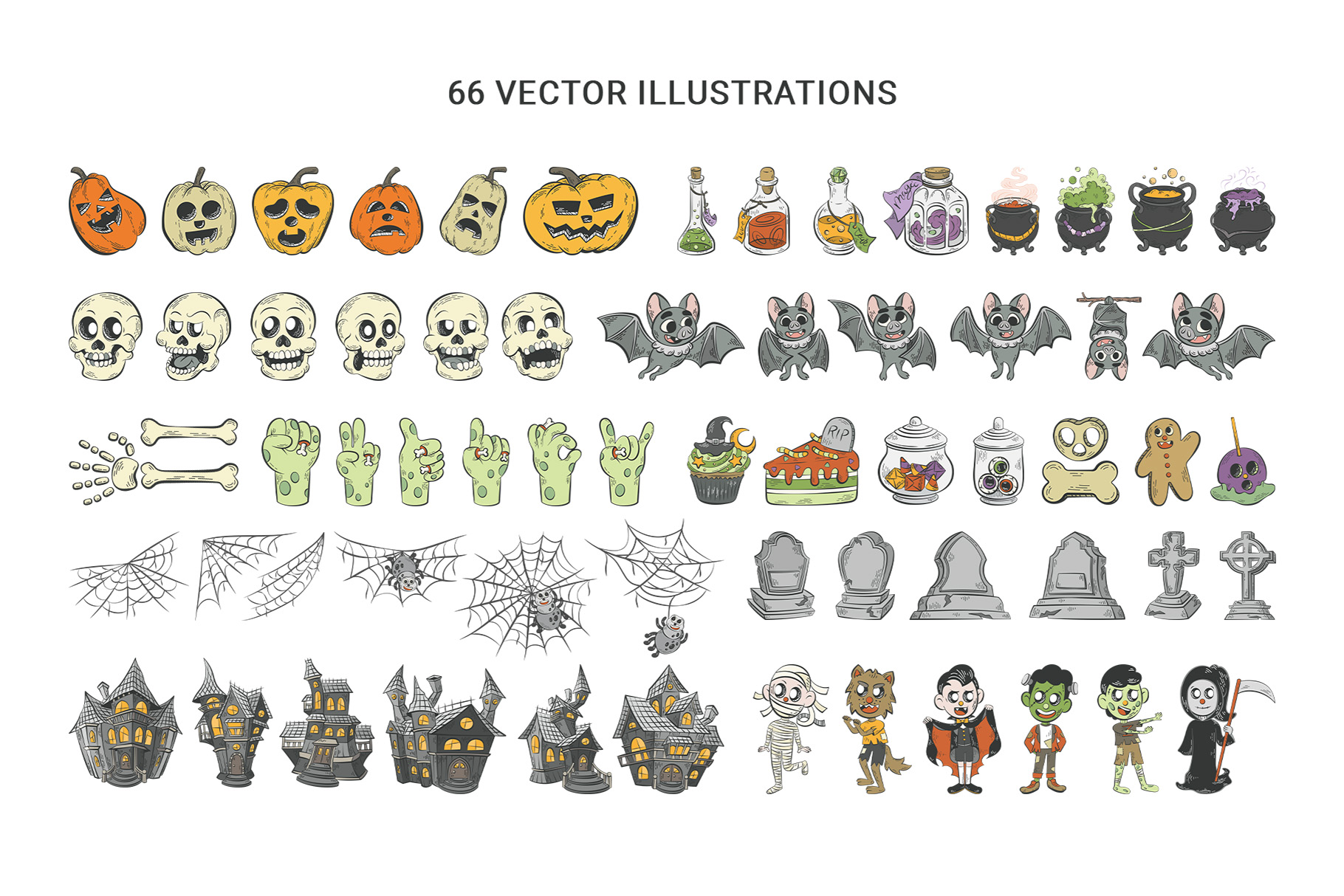 Halloween Graphics - Photoshop PSD, Illustrator Ai, Vector EPS, Transparent PNG