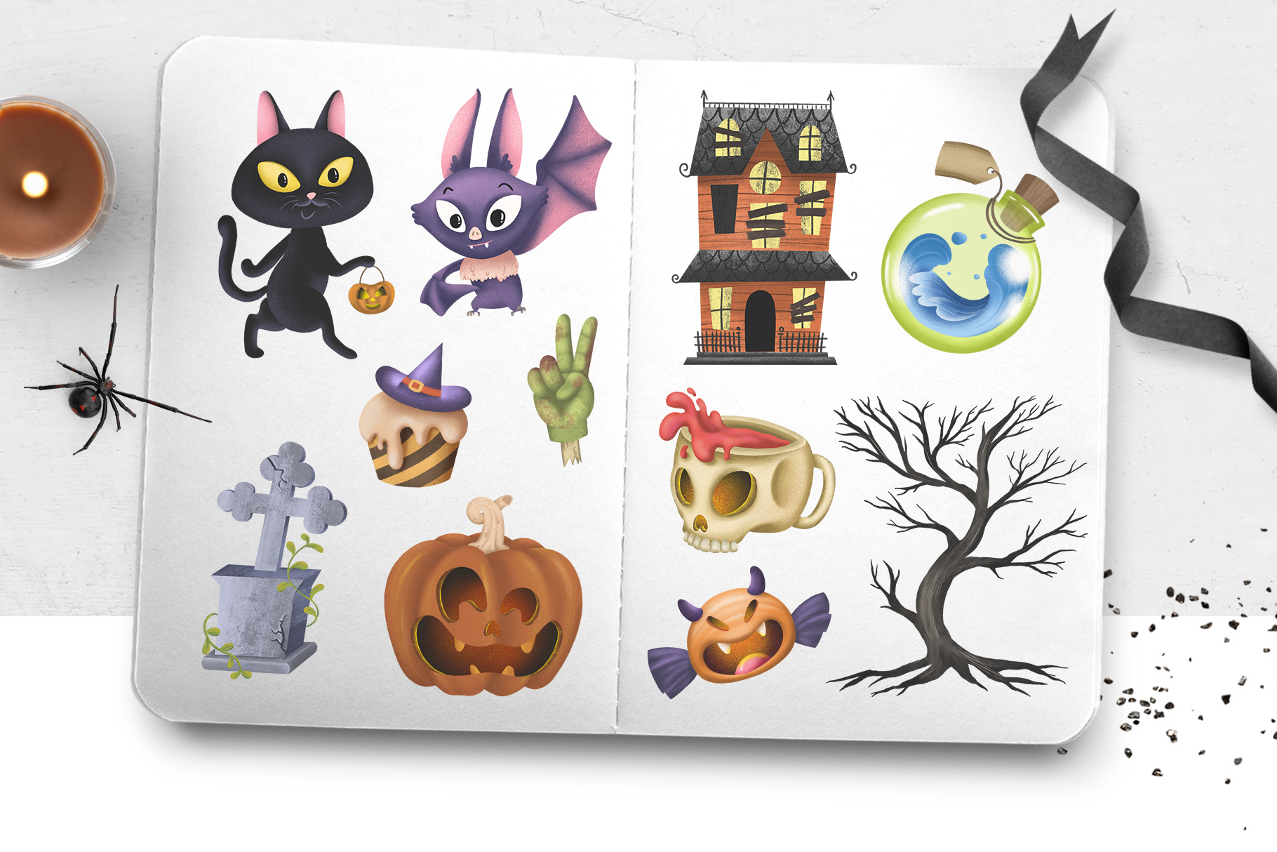 Halloween PNG Clipart Illustrations