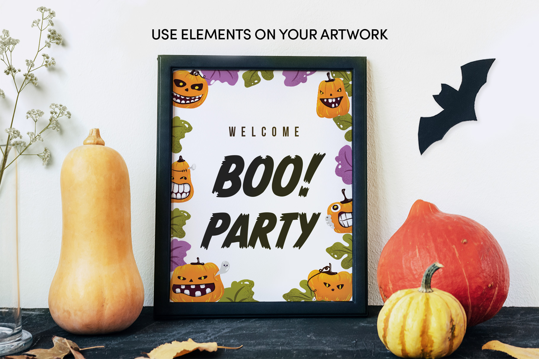 Halloween Vector Graphics Distorted Caricatures - PSD, Ai, EPS, PNG Format