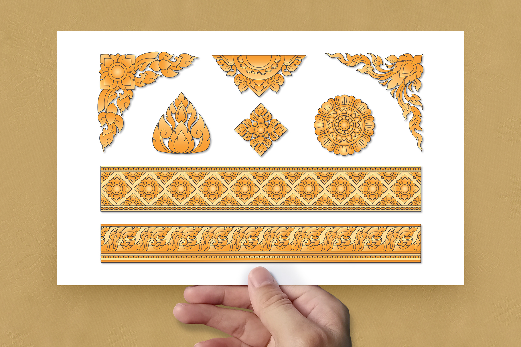 Thai Border Elements (AI Format)