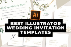 Best Illustrator Wedding Invitation Templates
