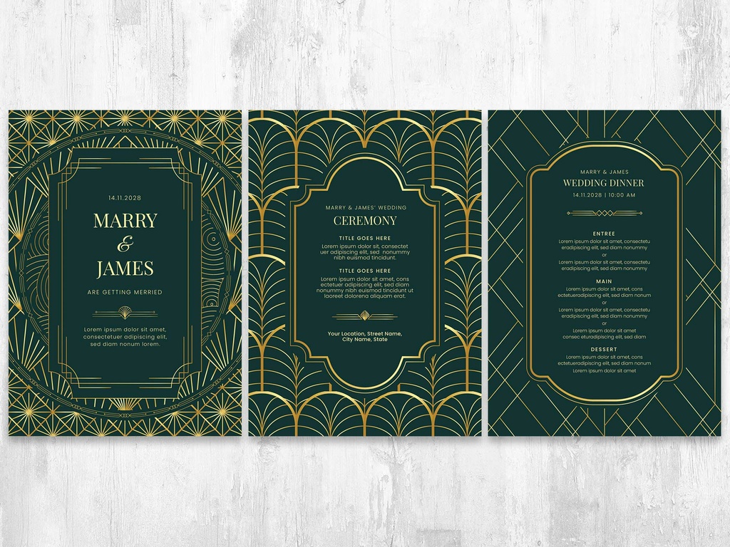 art-deco-wedding-flyer-invite-green-gold-invitation-illustrator