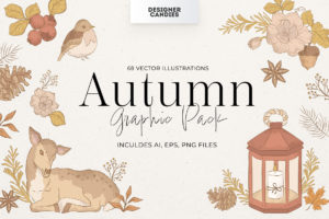 Fall Autumn Vector Clipart Illustrations (AI, EPS, PNG Format)
