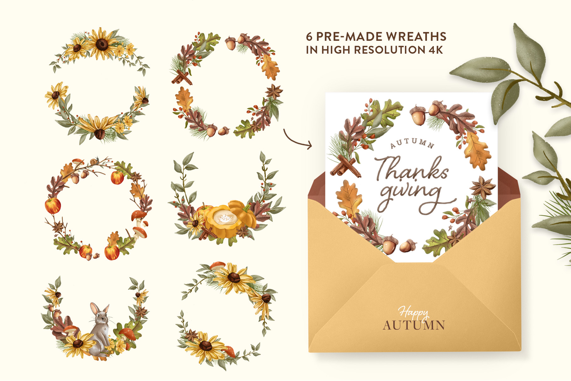 Autumn Graphics Pack (PSD, PNG Format)