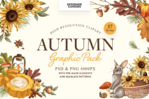 Autumn Graphics Pack (PSD, PNG Format)