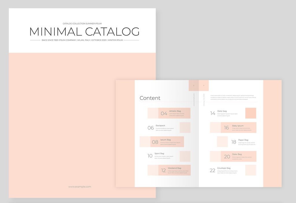 catalog-layout-with-pale-orange-accents-indd
